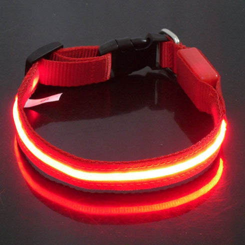 Zgarda rosie pentru caini Tize Flash S 2x40 cm